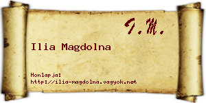 Ilia Magdolna névjegykártya